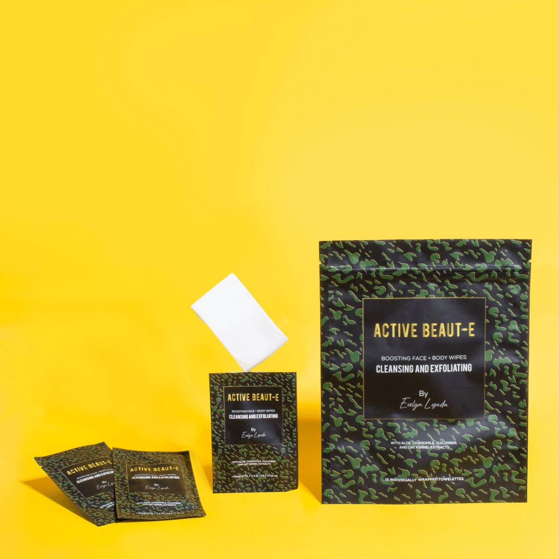 Dermatologist recommended face and body wipes for travel.